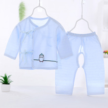 Newborn baby monk suit summer baby suit 0-3 months newborn air conditioning suit