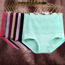 5-piece high waist lace skin friendly women's underwear
