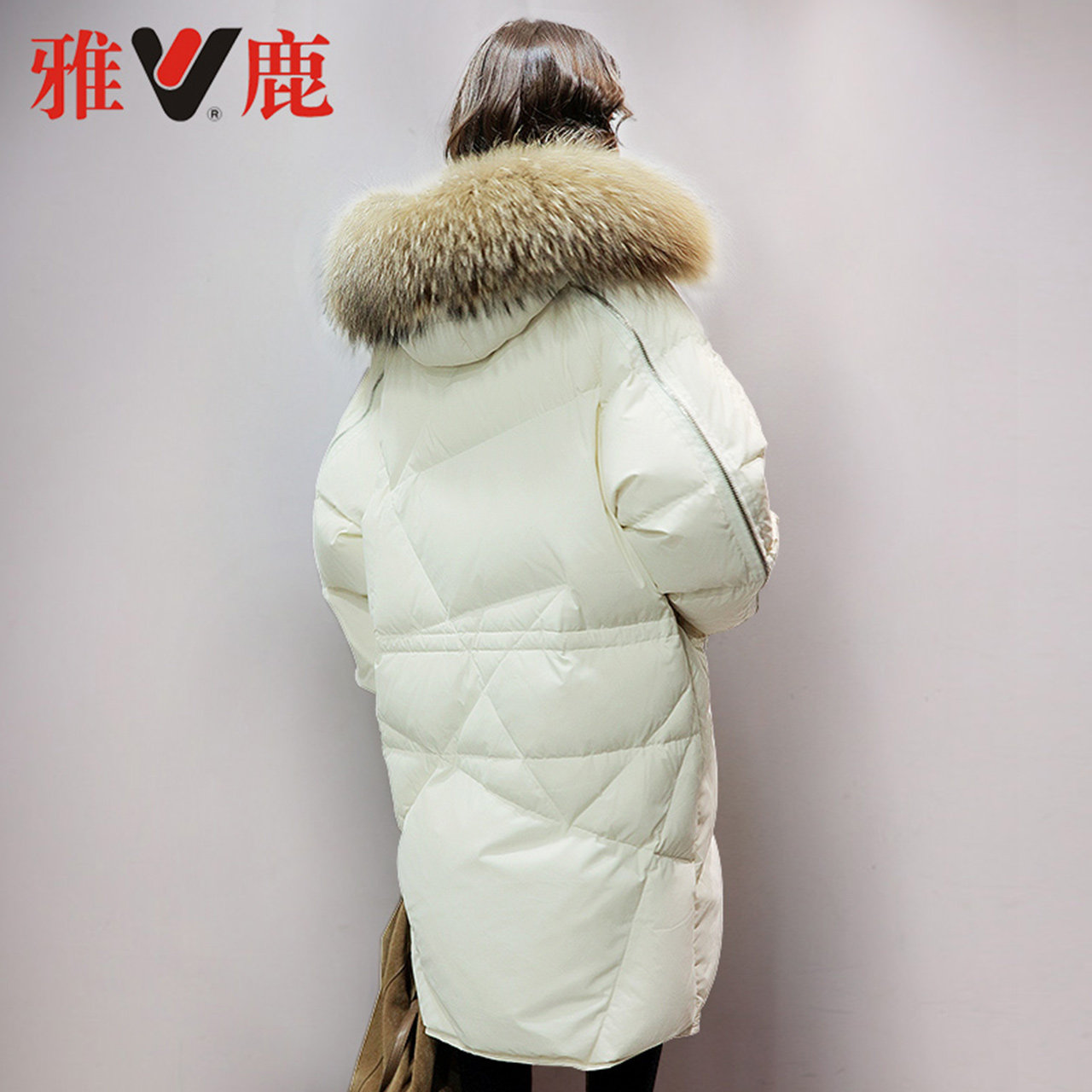 0 5.5折 yaloo/雅鹿大毛领羽绒服女