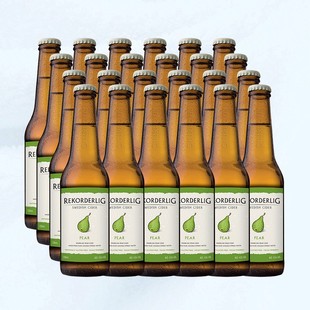瑞可德林西打酒啤梨味24瓶整箱