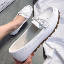 Doudou shoes women's 2019 new summer versatile Korean anti slip soft sole pregnant women's shoes white through