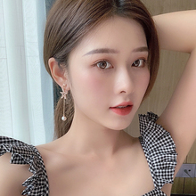 Long Star Earrings female Korean style pearl like Tassel Earrings simple and versatile