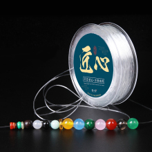 Transparent crystal elastic line agate garnet honey wax amber bracelet with bead playing line