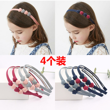 4个儿童发饰发箍韩国可爱公主防滑头箍发夹女孩学生