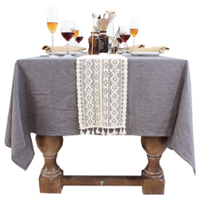 羽罗 ins蕾丝桌旗美式乡村轻奢北欧法式餐桌桌旗编织